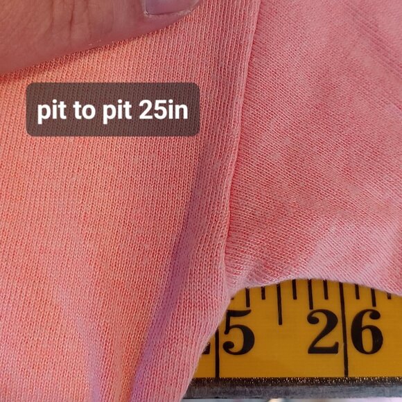 SUNDRY Sz S (1) Pink Pullover Stretch Oversized Boat Neck Sweatshirt Comfort - Picture 9 of 14